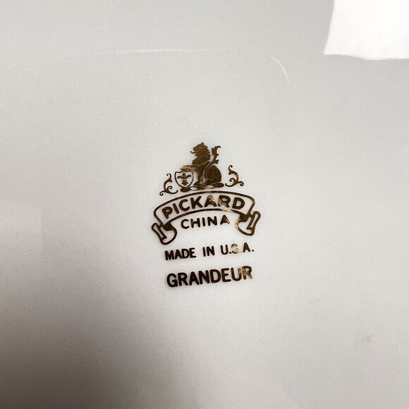 Vintage Pickard Grandeurby China Co Large Platter 12”x 9” Great Condition - Picture 6 of 6